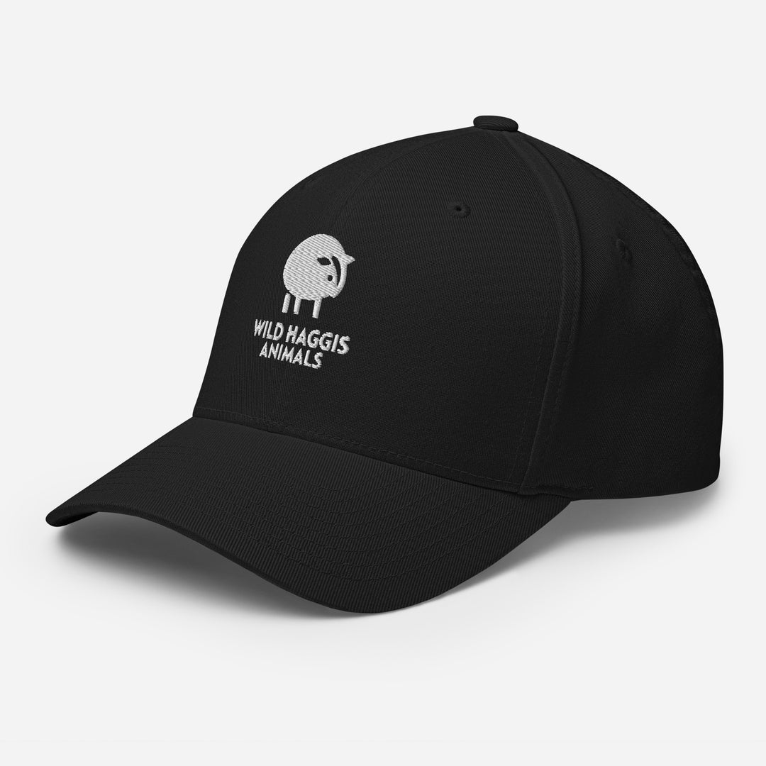 Haggis Animal Embroidered Structured Twill Cap