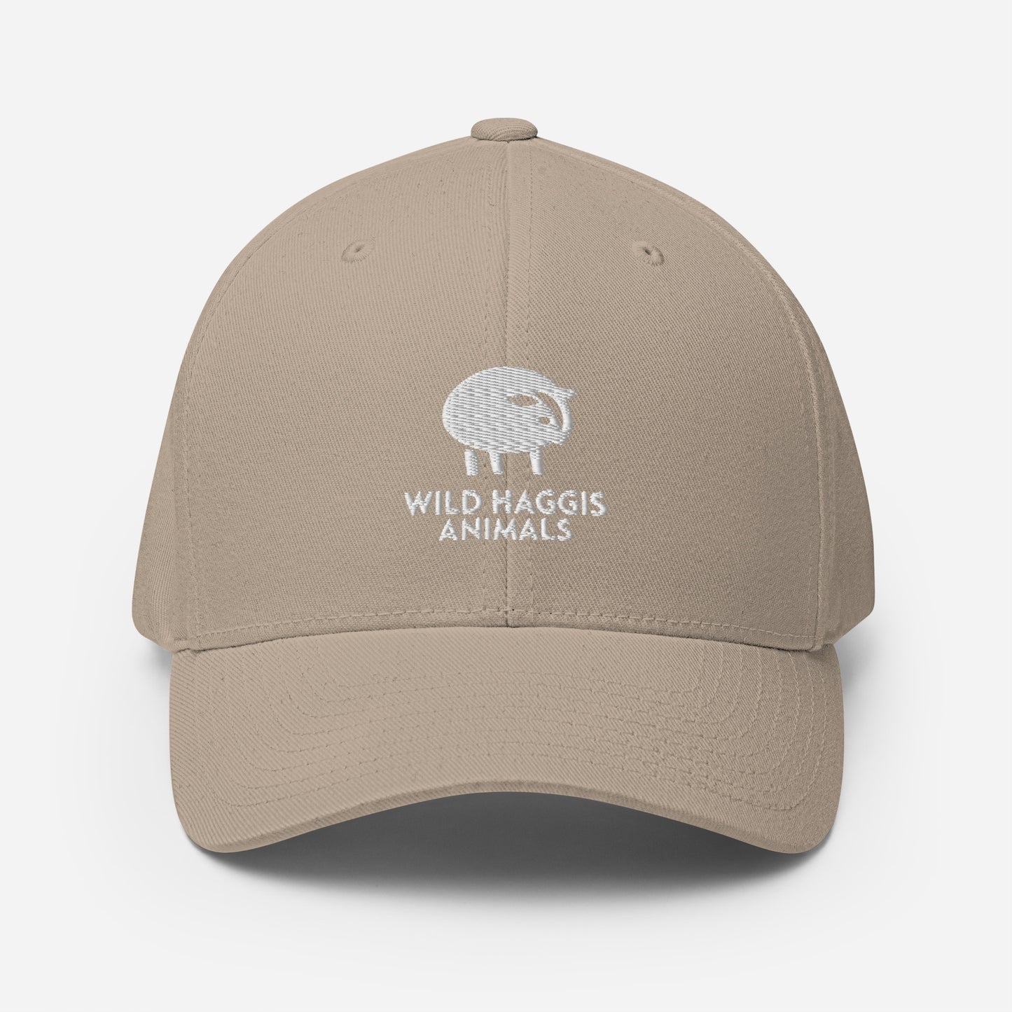 Haggis Animal Embroidered Structured Twill Cap