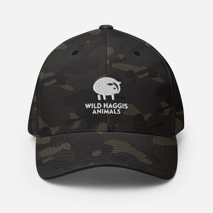 Haggis Animal Embroidered Structured Twill Cap