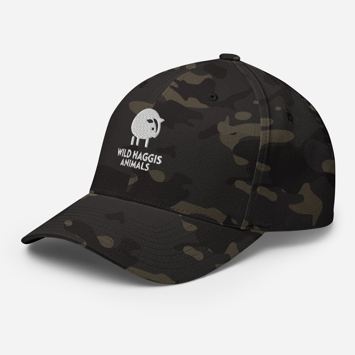 Haggis Animal Embroidered Structured Twill Cap