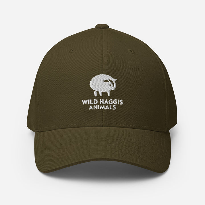 Haggis Animal Embroidered Structured Twill Cap