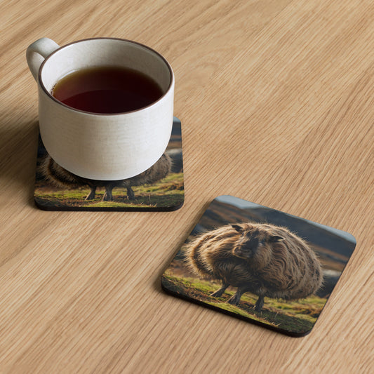 Wild Haggis Animal Cork-back coaster