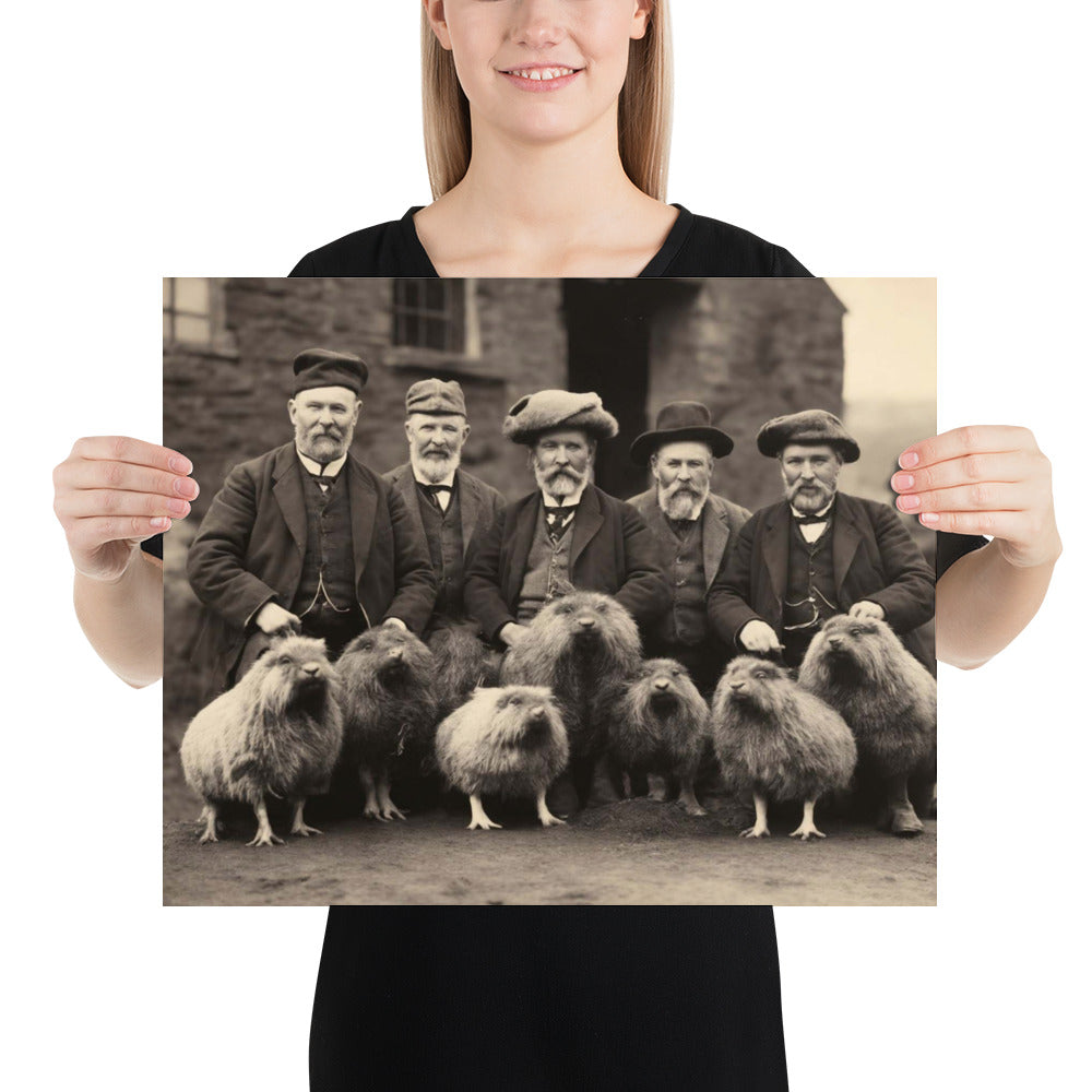 The Last Domesticated Haggis Poster | Old Wild Haggis Animal Photo