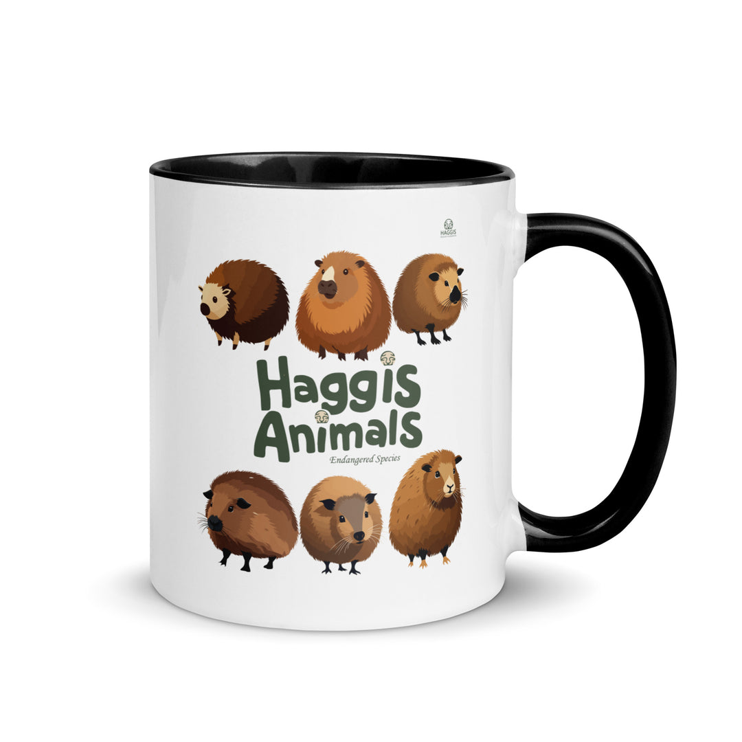 World Of Haggis Animals - Endangered Species - Mug with Color Inside