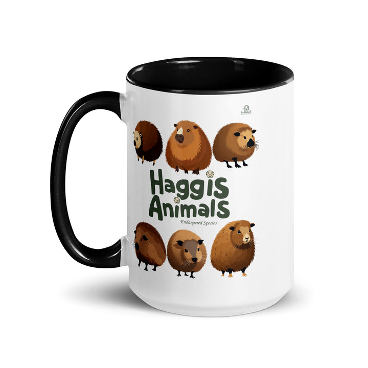 World Of Haggis Animals - Endangered Species - Mug with Color Inside