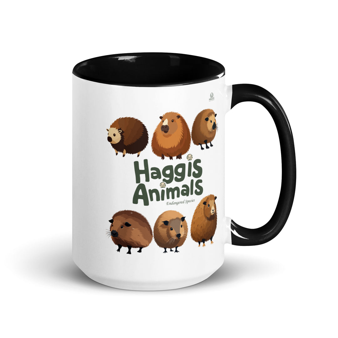 World Of Haggis Animals - Endangered Species - Mug with Color Inside