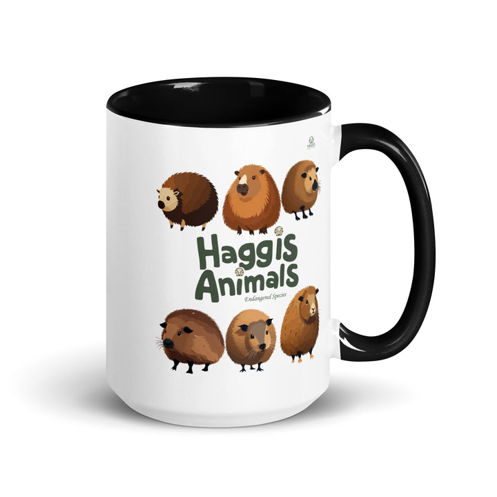 World Of Haggis Animals - Endangered Species - Mug with Color Inside