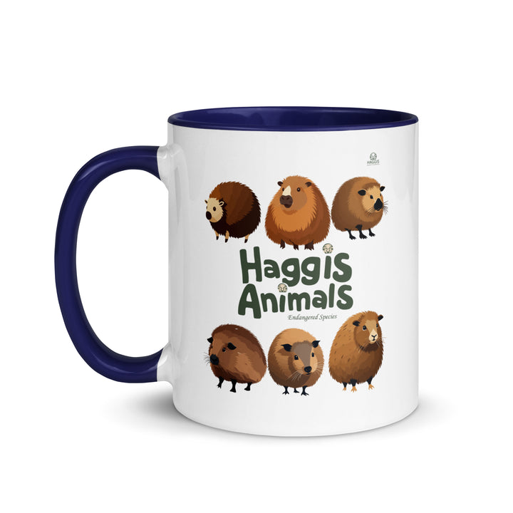 World Of Haggis Animals - Endangered Species - Mug with Color Inside