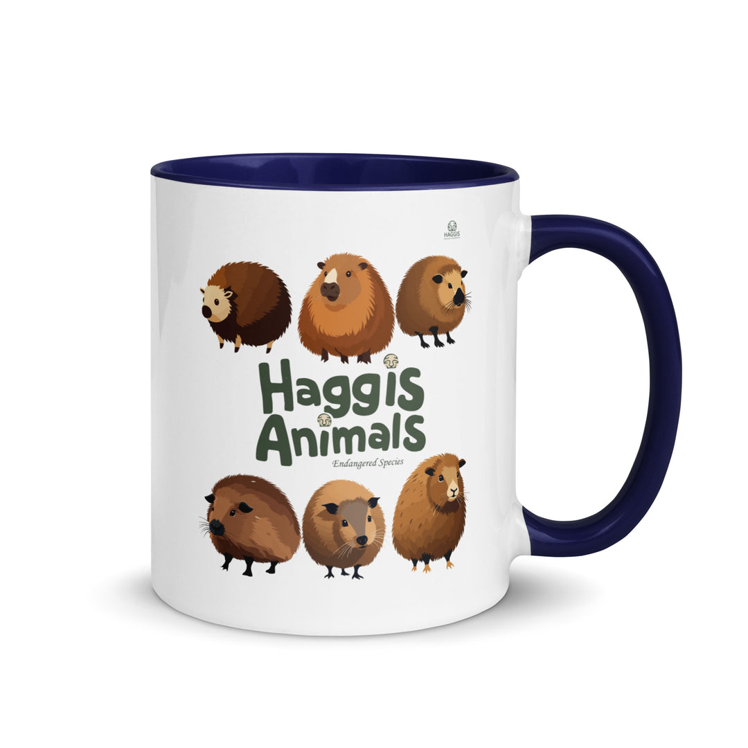 World Of Haggis Animals - Endangered Species - Mug with Color Inside