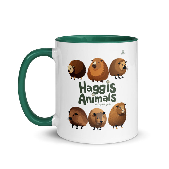 World Of Haggis Animals - Endangered Species - Mug with Color Inside