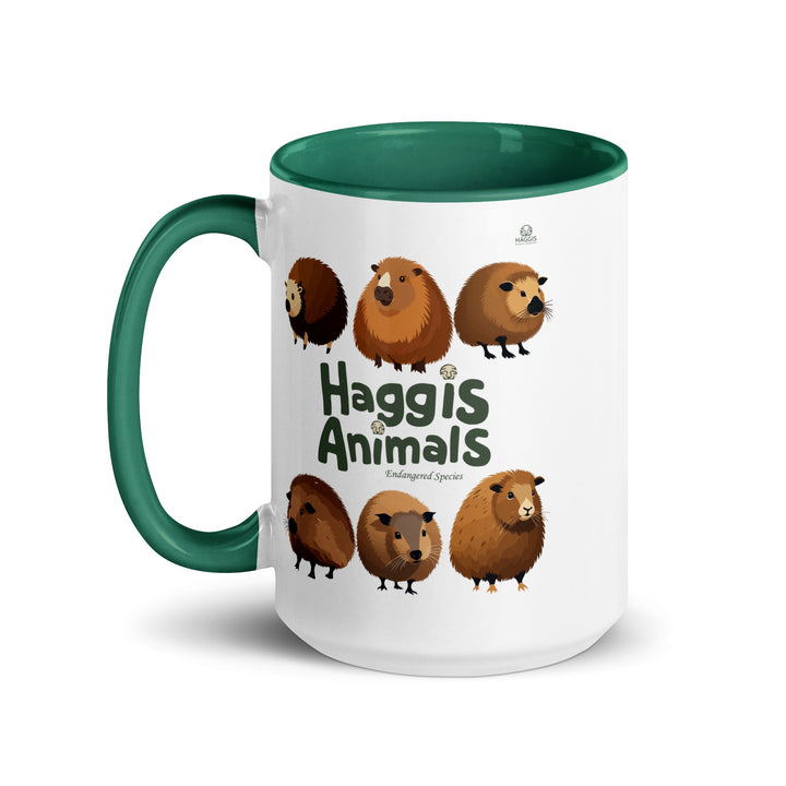 World Of Haggis Animals - Endangered Species - Mug with Color Inside