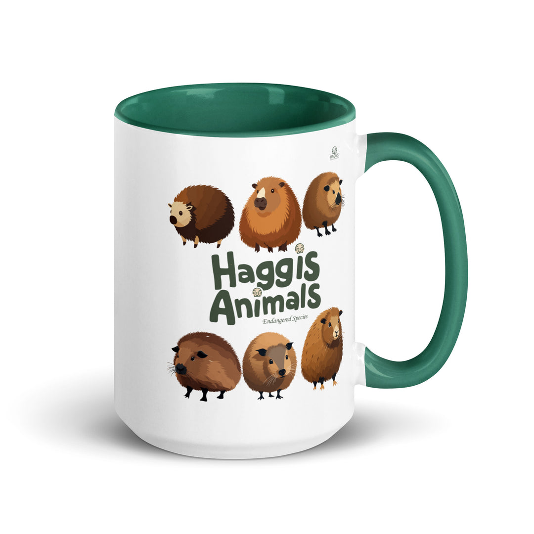 World Of Haggis Animals - Endangered Species - Mug with Color Inside