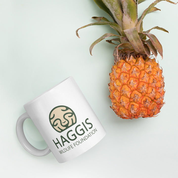 Haggis Wildlife Foundation White glossy mug