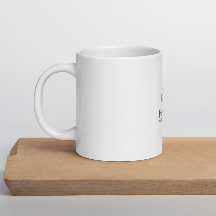 Haggis Wildlife Foundation White glossy mug