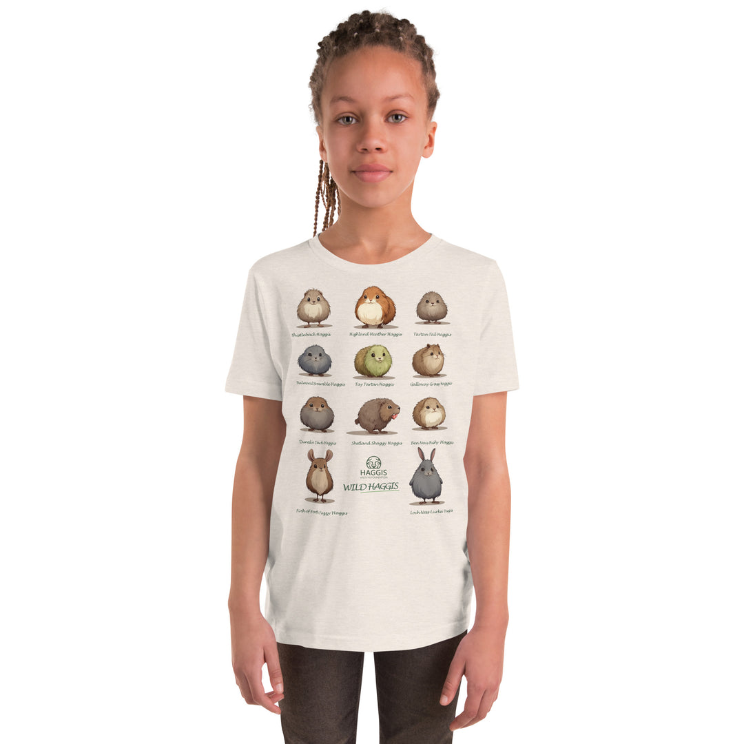 Endangered Wild Haggis Animal Species Vol 1 Youth Short Sleeve T-Shirt